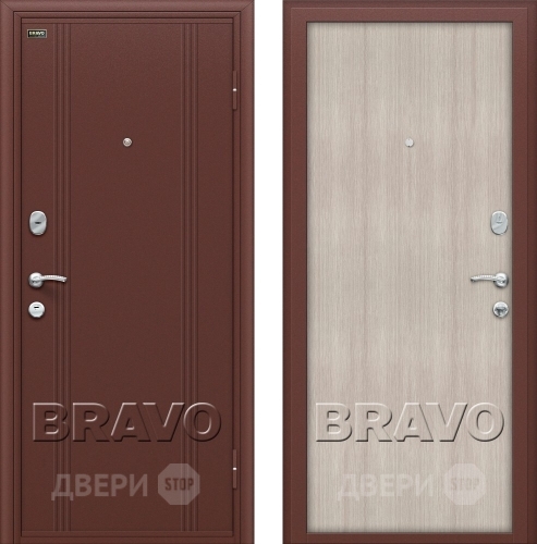 Входная металлическая Дверь Bravo Оптим Door Out 201 Капучино в Королёве