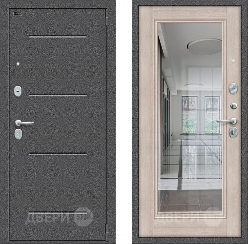 Дверь Bravo Porta S-2 104/П61 с зеркалом Капучино в Королёве