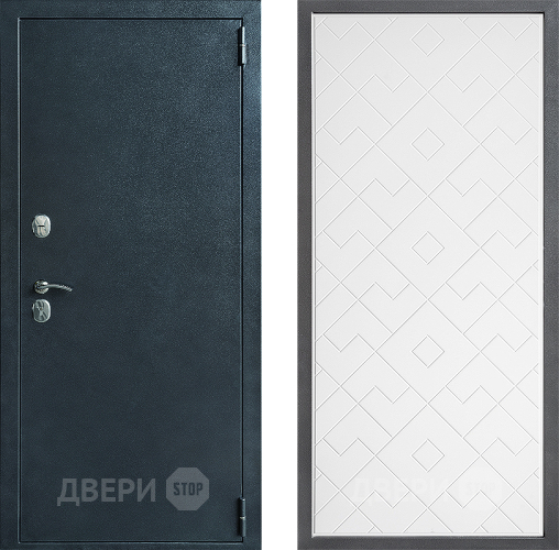 Входная металлическая Дверь Дверной континент ДК-70 Дизайн ФЛ-Тиффани Белый софт в Королёве