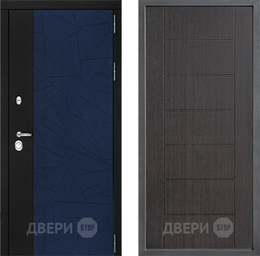 Входная металлическая Дверь Дверной континент ДК-9 ФЛ-Лайн Венге в Королёве