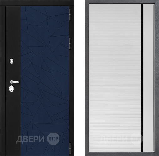 Дверь Дверной континент ДК-9 ФЛ-757 Черное Стекло Софт милк в Королёве