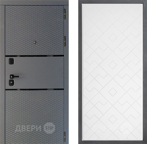 Дверь Дверной континент Диамант Дизайн ФЛ-Тиффани Белый софт в Королёве