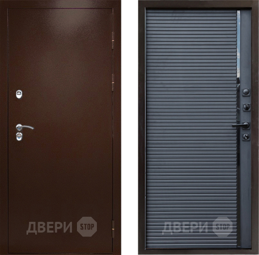 Дверь Престиж TERMO с терморазрывом Снегирь Медь Porte Черный кварц в Королёве