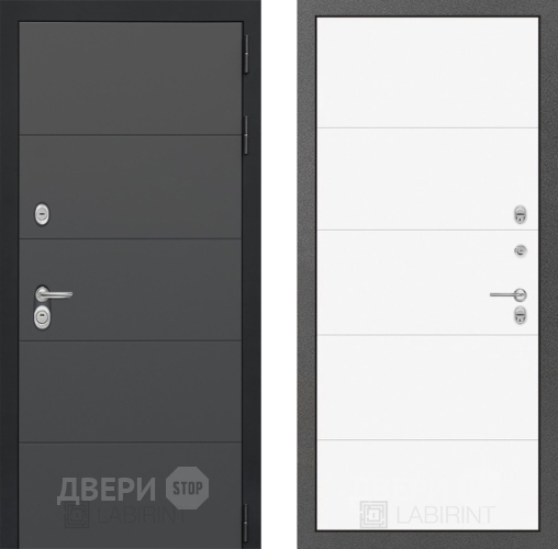 Дверь Лабиринт (LABIRINT) Art 13 Белый софт в Королёве